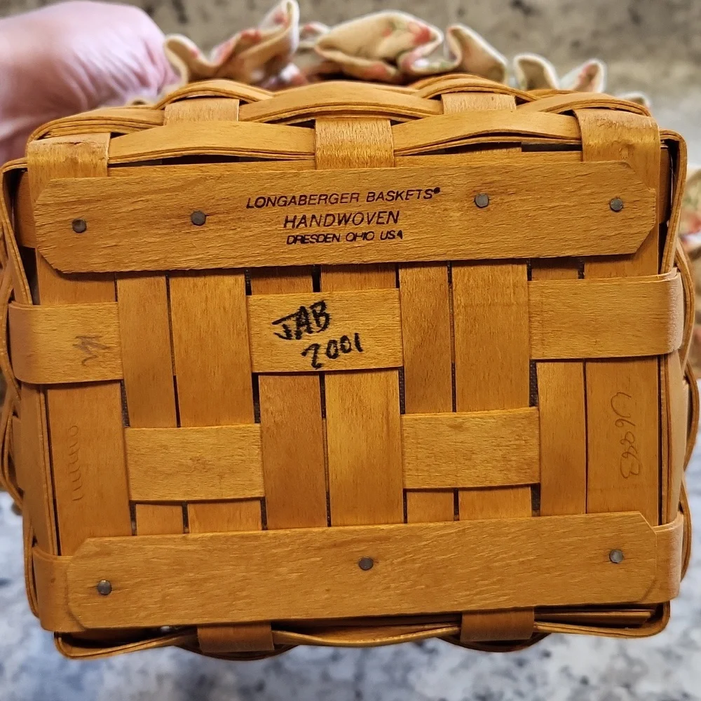 Longaberger Vintage Blossoms Basket Accessories